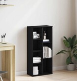 VidaXL Boekenkast 50x25x104 cm bewerkt hout zwart eikenkleurig