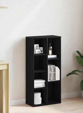 VidaXL Boekenkast 50x25x104 cm bewerkt hout zwart eikenkleurig