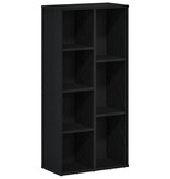 VidaXL Boekenkast 50x25x104 cm bewerkt hout zwart eikenkleurig