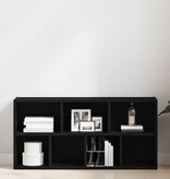 VidaXL Boekenkast 50x25x104 cm bewerkt hout zwart eikenkleurig
