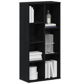 VidaXL Boekenkast 50x25x104 cm bewerkt hout zwart eikenkleurig
