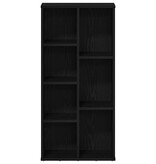 VidaXL Boekenkast 50x25x104 cm bewerkt hout zwart eikenkleurig