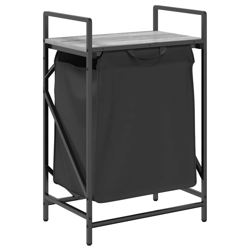 VidaXL Wasmand 1 vak met plank grijs sonoma eiken