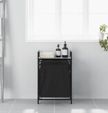 VidaXL Wasmand 1 vak met plank grijs sonoma eiken