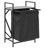 VidaXL Wasmand 1 vak met plank grijs sonoma eiken