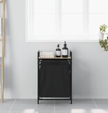 VidaXL Wasmand 1 vak met plank sonoma eikenkleurig