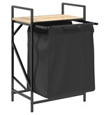 VidaXL Wasmand 1 vak met plank sonoma eikenkleurig