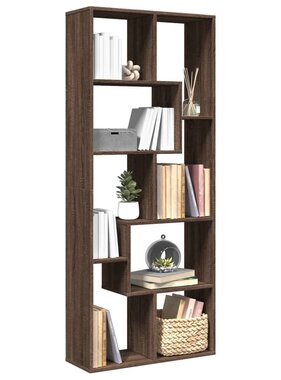 VidaXL Kamerscherm / boekenkast 67x25x161,5 cm hout bruin eikenkleur