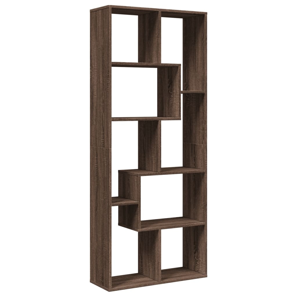 VidaXL Kamerscherm / boekenkast 67x25x161,5 cm hout bruin eikenkleur