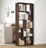 VidaXL Kamerscherm / boekenkast 67x25x161,5 cm hout bruin eikenkleur