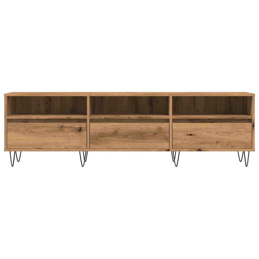 VidaXL Tv-meubel 150x30x44,5 cm bewerkt hout artisanaal eikenkleur