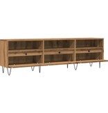 VidaXL Tv-meubel 150x30x44,5 cm bewerkt hout artisanaal eikenkleur