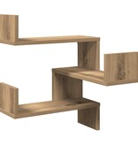 VidaXL Hoekwandschappen 2 st 40x40x49,5 cm hout artisanaal eiken