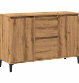 VidaXL Dressoir 102x35x70 cm bewerkt hout artisanaal eikenkleurig