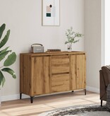 VidaXL Dressoir 102x35x70 cm bewerkt hout artisanaal eikenkleurig