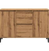 VidaXL Dressoir 102x35x70 cm bewerkt hout artisanaal eikenkleurig