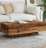 VidaXL Salontafel 100x49,5x31 cm bewerkt hout oud houtkleurig