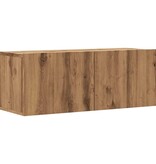 VidaXL Tv-wandmeubel 80x30x30 cm bewerkt hout artisanaal eikenkleurig