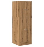 VidaXL Apothekerskast 40x41x118 cm bewerkt hout artisanaal eikenkleur