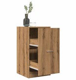 VidaXL Apothekerskast 40x41x77,5 cm bewerkt hout artisanaal eikenkleur