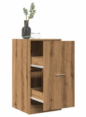 VidaXL Apothekerskast 40x41x77,5 cm bewerkt hout artisanaal eikenkleur