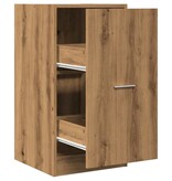 VidaXL Apothekerskast 40x41x77,5 cm bewerkt hout artisanaal eikenkleur