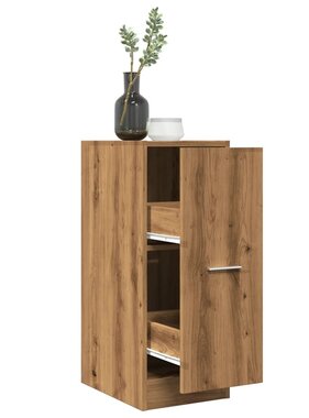 VidaXL Apothekerskast 30x41x77,5 cm bewerkt hout artisanaal eikenkleur
