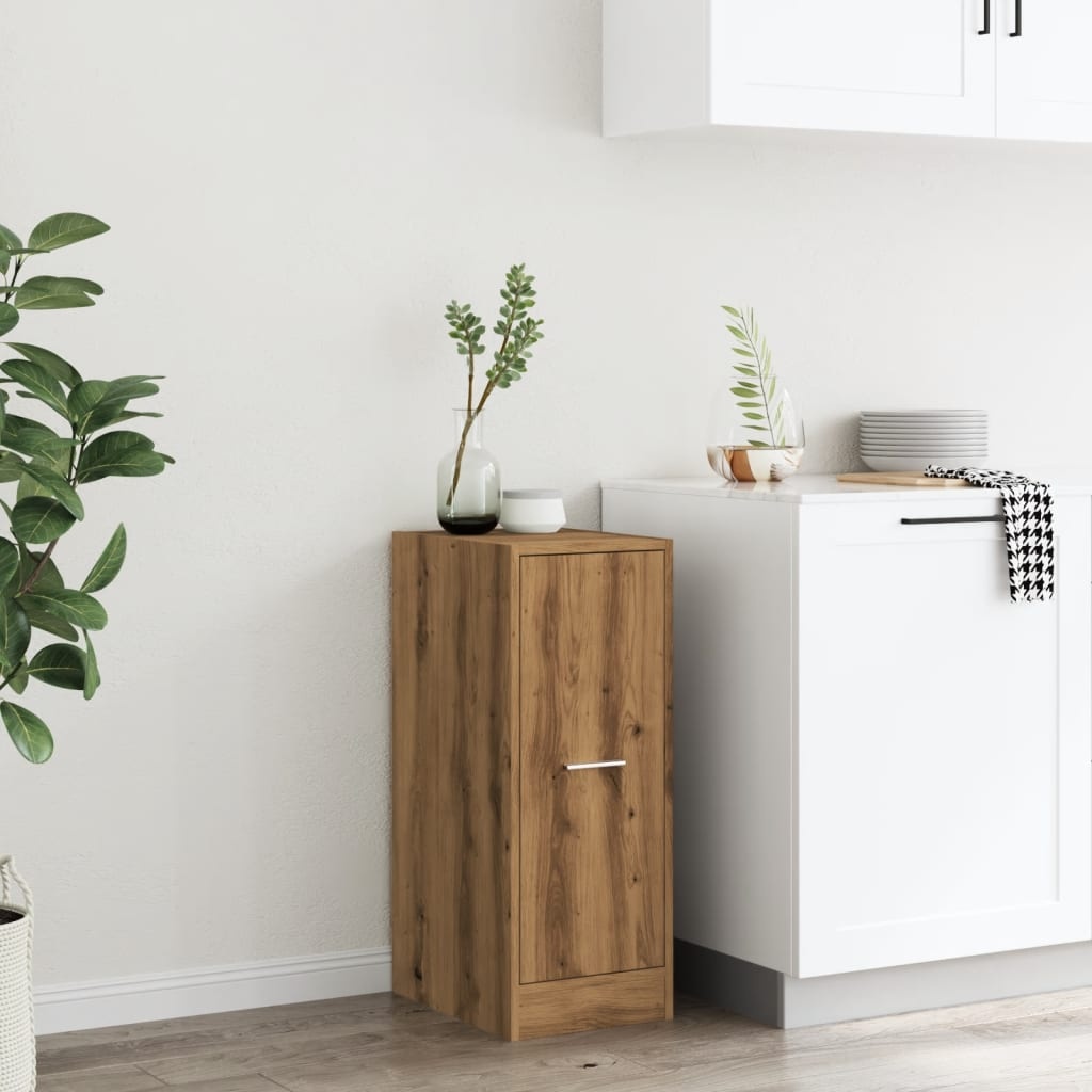 VidaXL Apothekerskast 30x41x77,5 cm bewerkt hout artisanaal eikenkleur