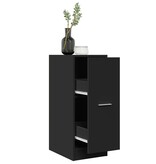 VidaXL Apothekerskast 30x41x77,5 cm bewerkt hout zwart