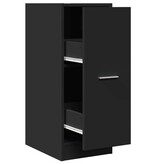VidaXL Apothekerskast 30x41x77,5 cm bewerkt hout zwart