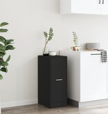 VidaXL Apothekerskast 30x41x77,5 cm bewerkt hout zwart