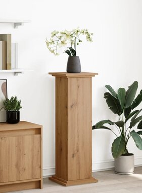 VidaXL Sokkel met opbergruimte 31x30x90 cm hout artisanaal eikenkleur
