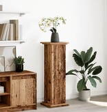 VidaXL Sokkel met opbergruimte 31x30x90 cm bewerkt hout oud houtkleur
