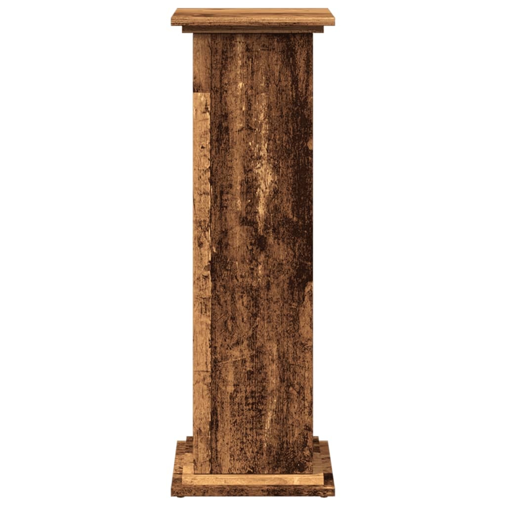 VidaXL Sokkel met opbergruimte 31x30x90 cm bewerkt hout oud houtkleur