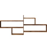 VidaXL Wandschap 167,5x18x68 cm bewerkt hout oud houtkleurig