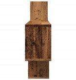 VidaXL Wandschap 167,5x18x68 cm bewerkt hout oud houtkleurig