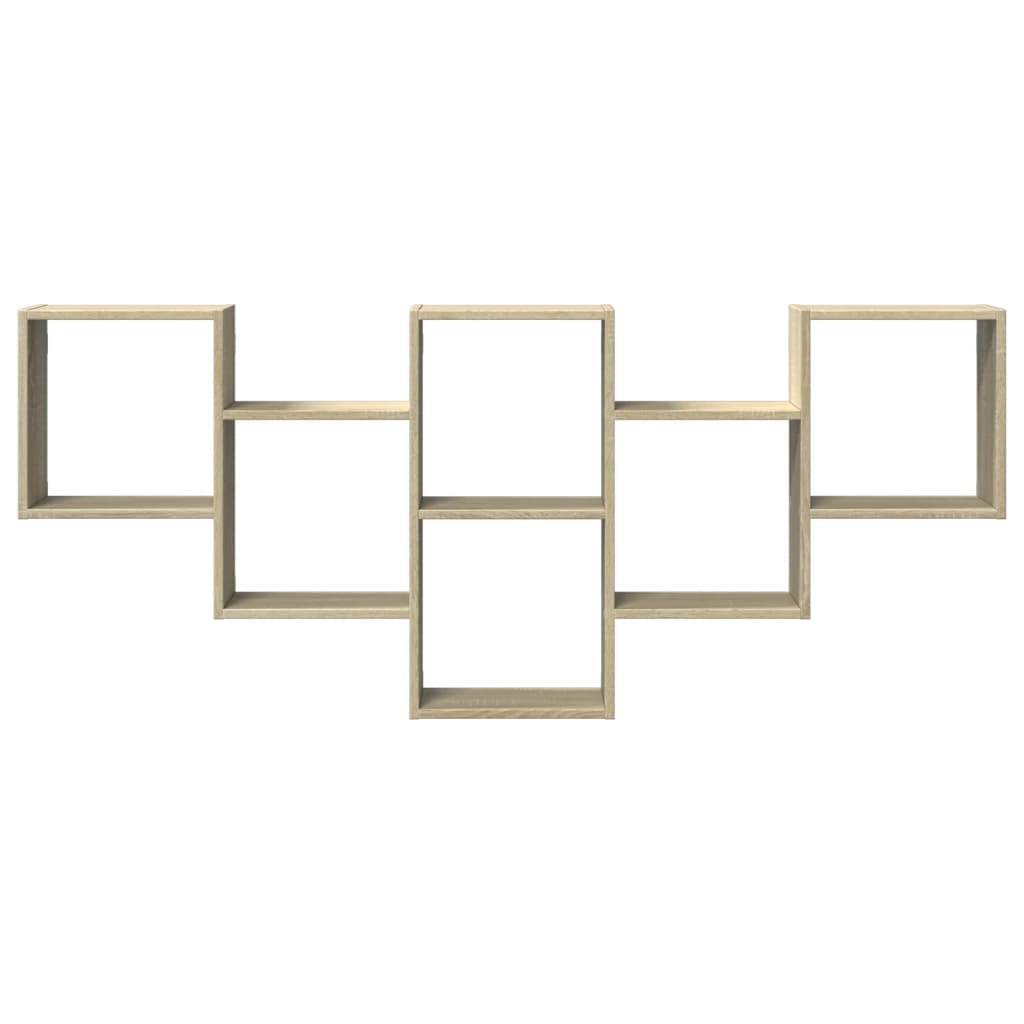 VidaXL Wandschap 159x18x66 cm bewerkt hout sonoma eikenkleurig