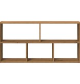 VidaXL Wandschap 100x25x50 cm bewerkt hout artisanaal eikenkleurig