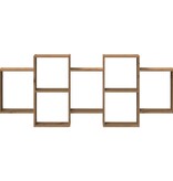 VidaXL Wandschap 159x18x65 cm bewerkt hout artisanaal eikenkleurig