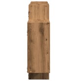 VidaXL Wandschap 159x18x65 cm bewerkt hout artisanaal eikenkleurig