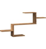 VidaXL Wandschap 104x15x49 cm bewerkt hout artisanaal eikenkleurig