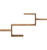 VidaXL Wandschap 104x15x49 cm bewerkt hout artisanaal eikenkleurig