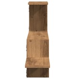 VidaXL Wandschap 104x15x49 cm bewerkt hout artisanaal eikenkleurig