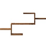 VidaXL Wandschap 104x15x49 cm bewerkt hout oud houtkleurig