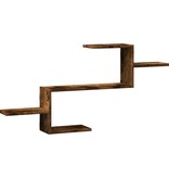 VidaXL Wandschap 104x15x49 cm bewerkt hout gerookt eikenkleurig