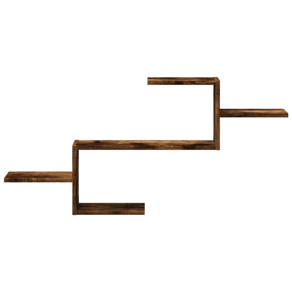 VidaXL Wandschap 104x15x49 cm bewerkt hout gerookt eikenkleurig