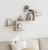 VidaXL Wandschap 104x15x49 cm bewerkt hout sonoma eikenkleurig