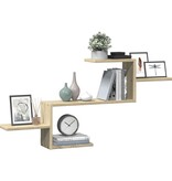 VidaXL Wandschap 104x15x49 cm bewerkt hout sonoma eikenkleurig