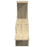 VidaXL Wandschap 104x15x49 cm bewerkt hout sonoma eikenkleurig