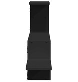 VidaXL Wandschap 104x15x49 cm bewerkt hout zwart